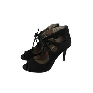 Talons Audrey Brooke 6 Cuir Noir / Audrey Brooke Heels 6 Black Leather Lace Up